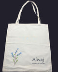 Handcrafted Lavender Print Tote Bag | Eco-Friendly Cotton Tote by Aiwaj