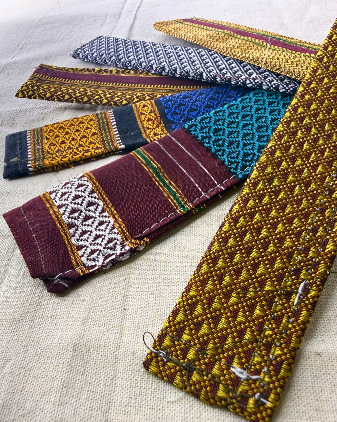 Handcrafted Fabric Bookmarks (Pack of 2) | Eco-Friendly Bookmarks by Aiwaj