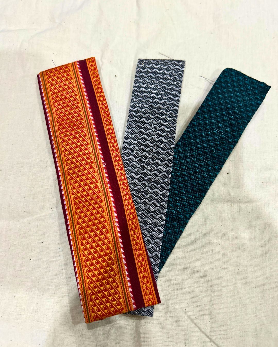 Handcrafted Fabric Bookmarks (Pack of 2) | Eco-Friendly Bookmarks by Aiwaj