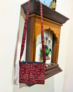 Handcrafted Fabric Sling Bag | Eco-Friendly Everyday Sling Bag by Aiwaj