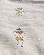 Handcrafted Warli Art Tote Bag | Eco-Friendly Cotton Tote by Aiwaj