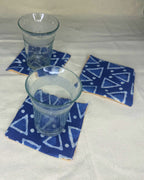 Handcrafted Fabric Coasters Set (Pack of 4) | Eco-Friendly Table Coasters by Aiwaj