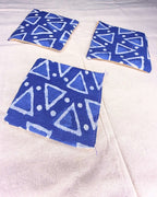 Handcrafted Fabric Coasters Set (Pack of 4) | Eco-Friendly Table Coasters by Aiwaj